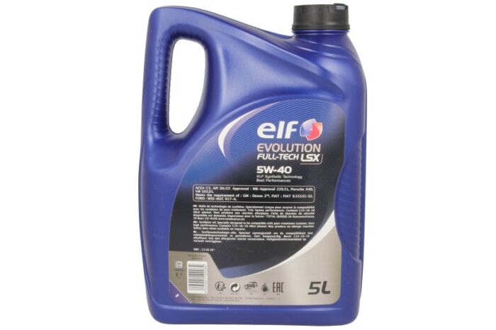 Evo 5w40 f. T. Lsx 5l oleje i smary elf - obrazek 2