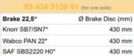 3 434 3130 01 Piasta koła SAF - obrazek 2