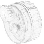 2656F854-PER Odstojnik filtra paliwa OE PERKINS