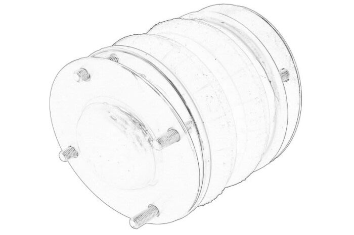 4273315m91-mf mieszek zawieszenia kabiny kierowcy oe agco - obrazek 2