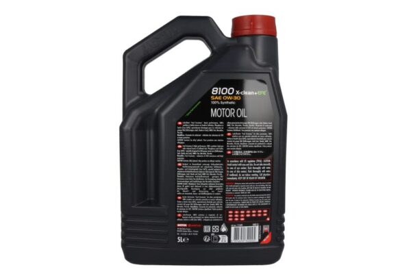 8100 xclean+ efe 0w30 5l oleje i smary motul - obrazek 2