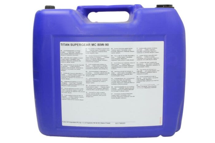 Titan supg. Mc 80w90 20l oleje i smary fuchs xxl - obrazek 2