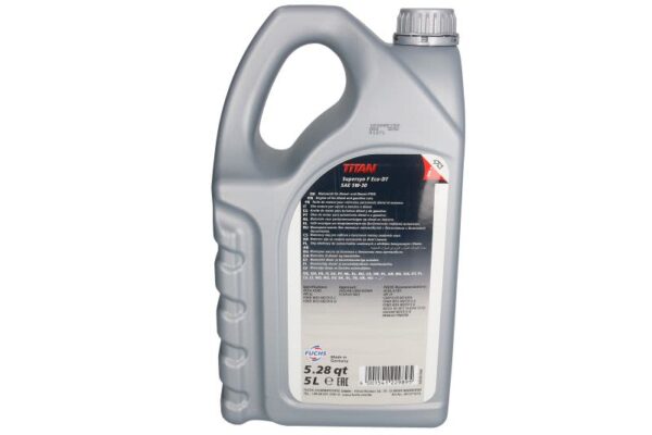 Titan sup. F ecodt5w30 5l oleje i smary fuchs oil - obrazek 2