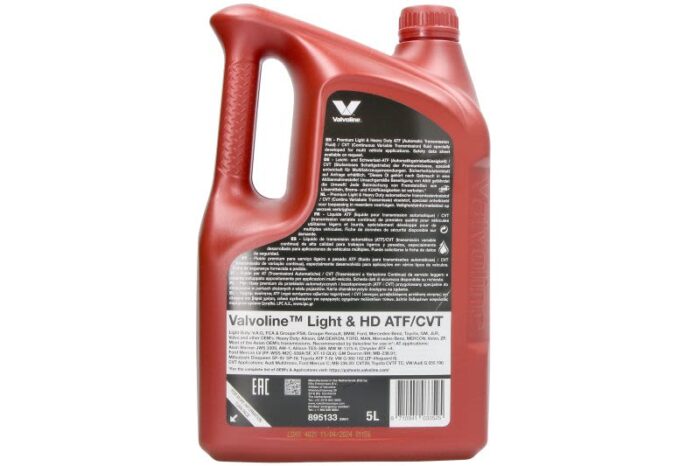 Val light&hd atf cvt 5l oleje i smary valvoline - obrazek 2