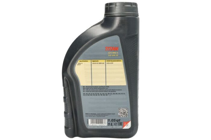 Titan gt1 pro v 0w20 1l oleje i smary fuchs oil - obrazek 2