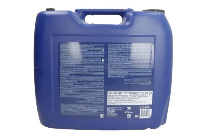Synpower fe 0w30 20l oleje i smary valvoline xxl - obrazek 2
