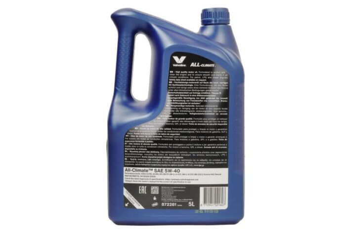 All climate 5w40 5l oleje i smary valvoline - obrazek 2