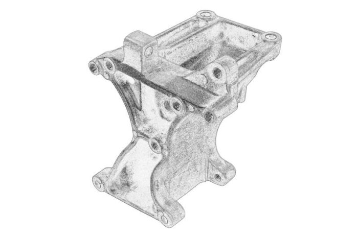 470 155 08 35 db wspornik alternatora oe mercedes - obrazek 2