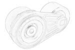 RE582500-JD Napinacz paska rozrządu OE JOHN DEERE - obrazek 2