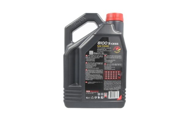 8100 x-cess 5w40 4l oleje i smary motul - obrazek 2