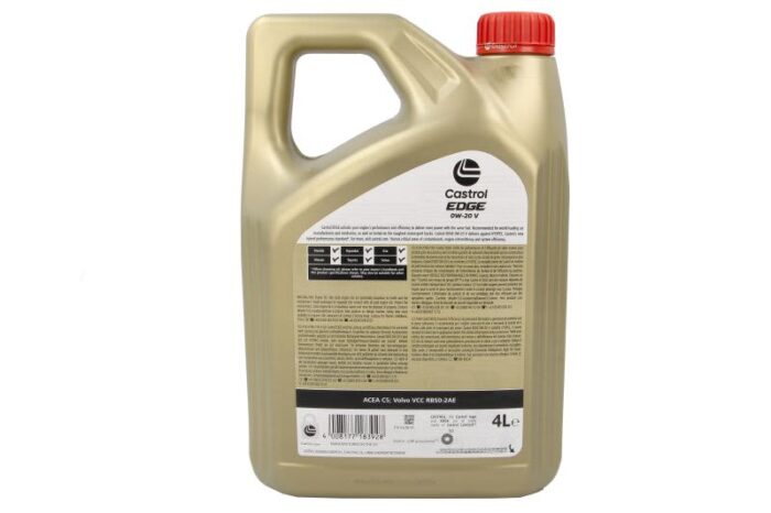 Edge 0w20 v 4l oleje i smary castrol - obrazek 2