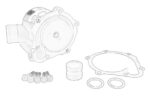 F731200610030-AGCO Pompa cieczy chłodzącej OE AGCO