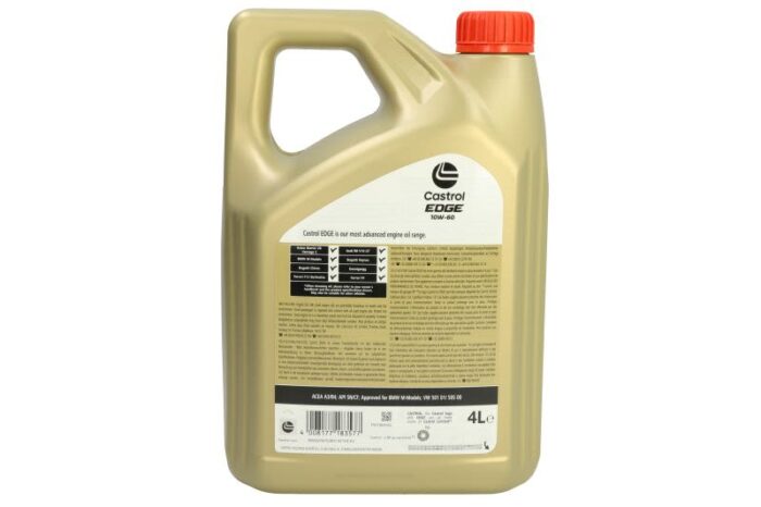 Edge 10w60 supercar 4l oleje i smary castrol - obrazek 3