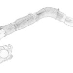 5801647605 Rura łącząca recyrkulacji spalin OE IVECO