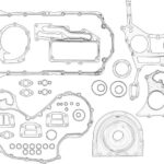 T403048-PER Kompletny zestaw uszczelek silnika (dół) OE PERKINS