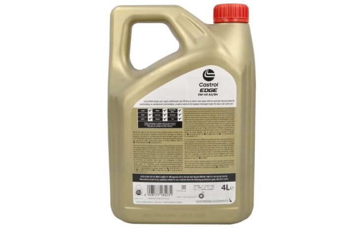 Edge 5w40 a3/b4 4l oleje i smary castrol - obrazek 2