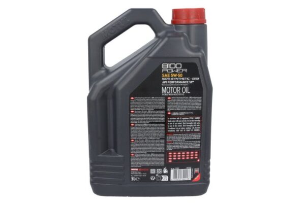 8100 power 5w50 5l oleje i smary motul - obrazek 2