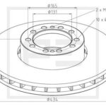 256.028-00 Tarcza hamulcowa PETERS