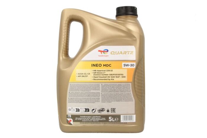 Quartz 5w30 i. Mdc 5l oleje i smary totalenergies - obrazek 2