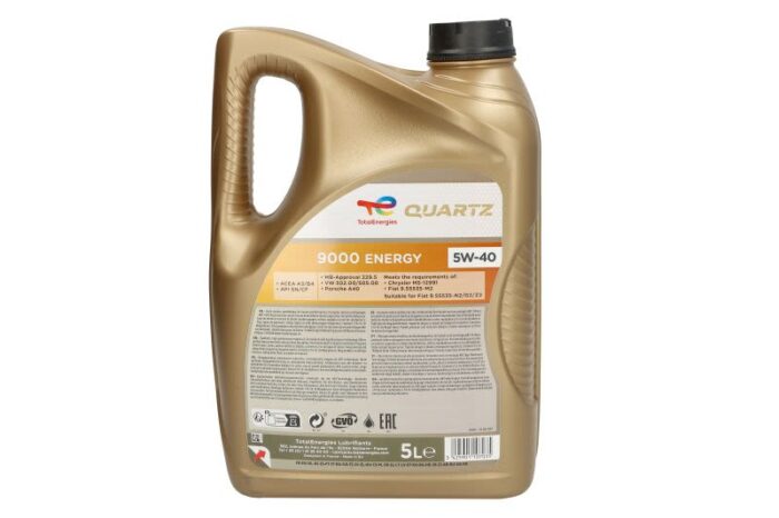 Quartz 5w40 9000 e 5l oleje i smary totalenergies - obrazek 2