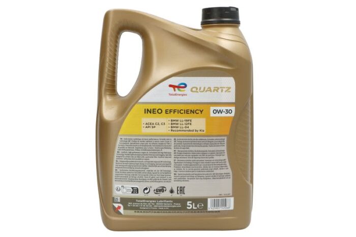 Quartz 0w30 efficency 5l oleje i smary totalenergies - obrazek 2