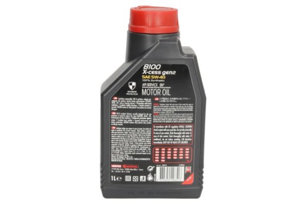 8100 x-cess gen2 5w40 1l oleje i smary motul - obrazek 2