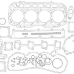 729927-92740 Kompletny zestaw uszczelek silnika (całość) OE YANMAR