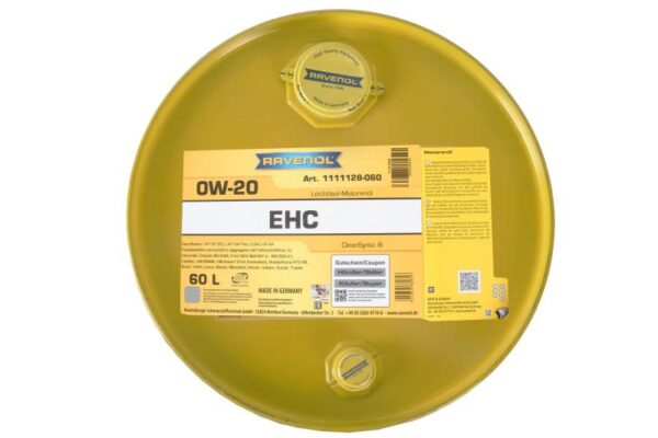 Rav ehc sae 0w20 60l oleje i smary ravenol xxl - obrazek 2
