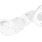 504333895 Rura łącząca recyrkulacji spalin OE IVECO