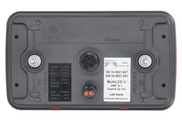 A24-8930-051 lampa tył aspock - obrazek 2