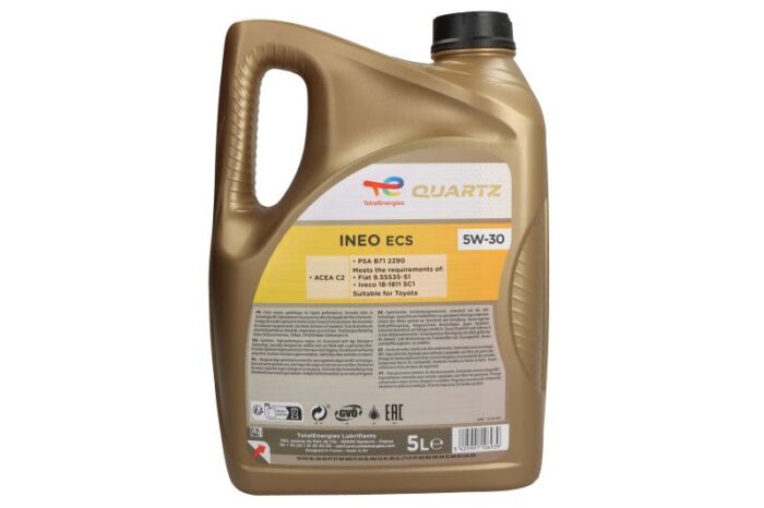 Quartz 5w30 i. Ecs 5l oleje i smary totalenergies - obrazek 2