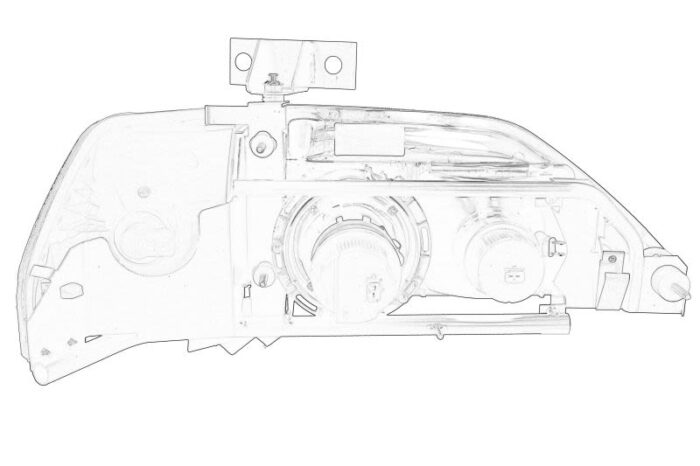 628 540 03 23 db reflektor oe mercedes - obrazek 2
