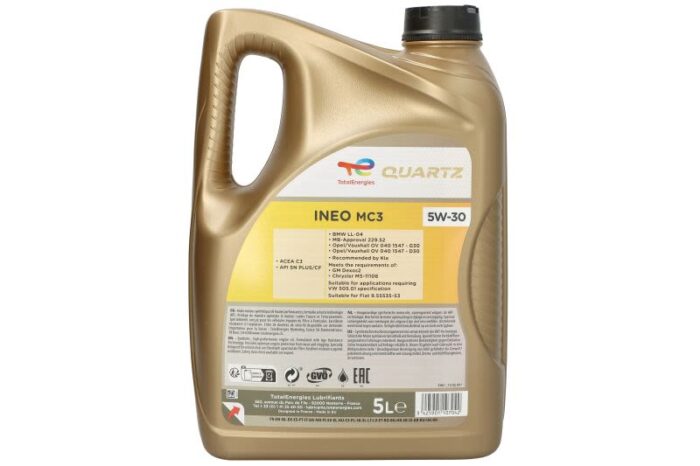 Quartz 5w30 i. Mc3 5l oleje i smary totalenergies - obrazek 2