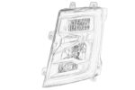 JC4613W030AHN Reflektor OE FORD TRUCKS