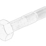 105300-23200 Śruba stopki korbowodu OE YANMAR