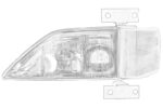 628 540 03 23 DB Reflektor OE MERCEDES