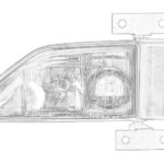 628 540 03 23 DB Reflektor OE MERCEDES