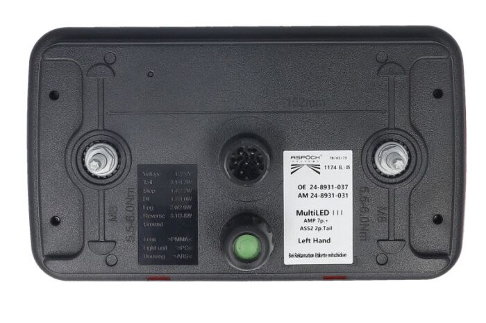 A24-8931-031 lampa tył aspock - obrazek 2