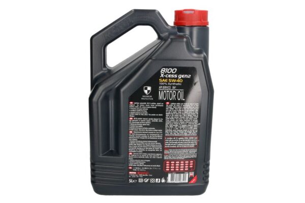 8100 x-cess gen2 5w40 5l oleje i smary motul - obrazek 2