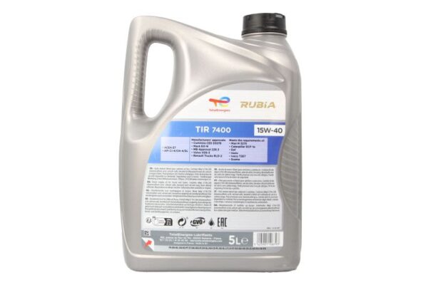 Rubia 15w40 7400 5l oleje i smary totalenergies - obrazek 2