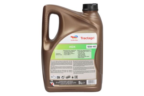 Tractagri 15w40 hdx 5l oleje i smary totalenergies - obrazek 2
