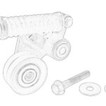 471 200 10 70 80 Napinacz paska wielorowkowego OE DB TRUCK