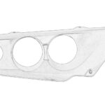 628 881 03 23 DB Ramka reflektora OE MERCEDES